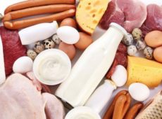 Белковые продукты (курятина, говядина, печень, потроха, морская рыба, кисломолочная группа)